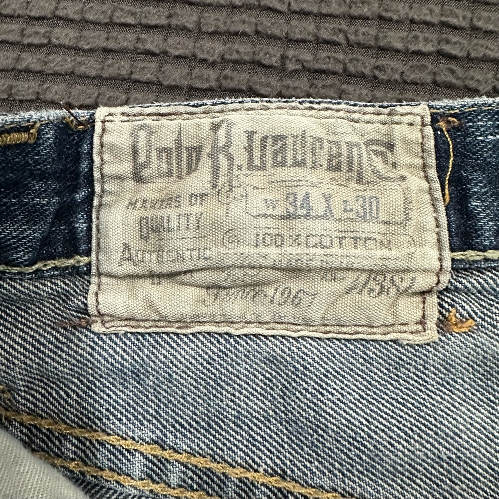 Polo Ralph Lauren Cortlandt 300 Jeans Mens 34x30 Blue USA Straight Leg Denim - Picture 4 of 9